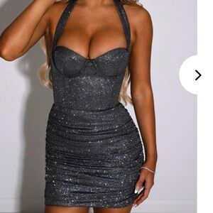 Sparkling Black Mini Dress